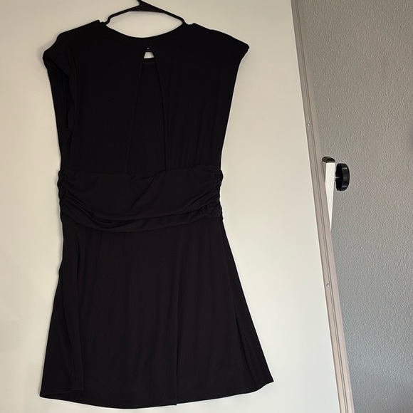 AFRM Black Mini Dress- Sleeveless with a Cut Out Back - Picture 4 of 5